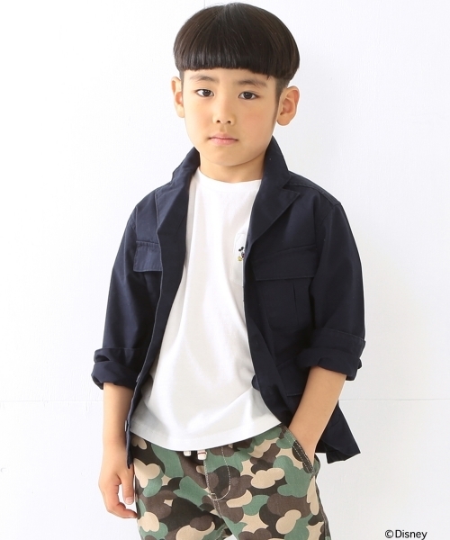 B:MING by BEAMS（ビーミングバイビームス）の「ビーミングライフストア / ミリタリージャケット（ブルゾン・キッズ・オリーブ/ネイビー・120/100/130/110/140/90）」の3枚目の写真