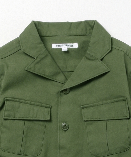 B:MING by BEAMS（ビーミングバイビームス）の「ビーミングライフストア / ミリタリージャケット（ブルゾン・キッズ・オリーブ/ネイビー・120/100/130/110/140/90）」の7枚目の写真