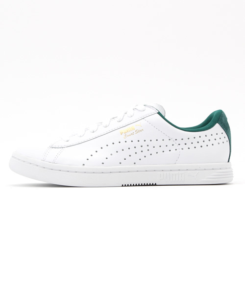 PUMA(プーマ)の「PUMA(プーマ)コートスターCRAFTD/359977(スニーカー・レディース・グリーン系その他/ネイビー/レッド・24/23h/24h)」の4枚目の写真