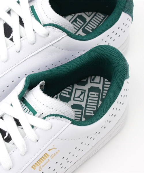 PUMA(プーマ)の「PUMA(プーマ)コートスターCRAFTD/359977(スニーカー・レディース・グリーン系その他/ネイビー/レッド・24/23h/24h)」の9枚目の写真