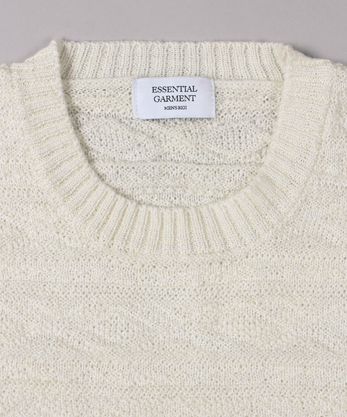 ESSENTIAL GARMENT MEN'S BIGI（エッセンシャルガーメントメンズビギ）の「【渡部篤郎さん着用 メンズクラブ12月号 掲載商品】クルーネックニット/パネルリンクス柄（ニット/セーター・メンズ・カーキ/ホワイト/ネイビー・L/S/M）」の10枚目の写真