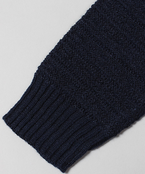 ESSENTIAL GARMENT MEN'S BIGI（エッセンシャルガーメントメンズビギ）の「【渡部篤郎さん着用 メンズクラブ12月号 掲載商品】クルーネックニット/パネルリンクス柄（ニット/セーター・メンズ・カーキ/ホワイト/ネイビー・L/S/M）」の14枚目の写真