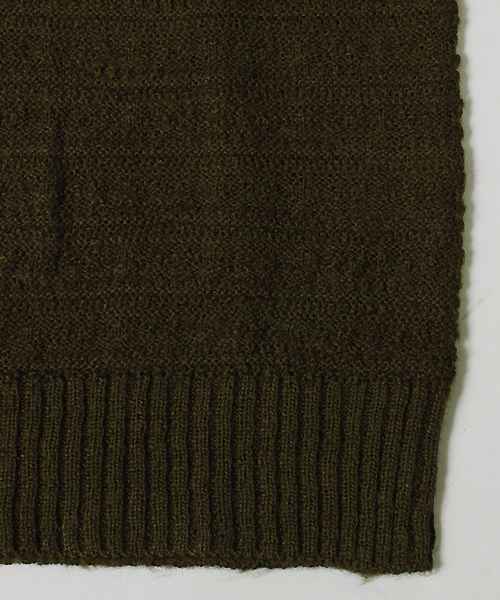 ESSENTIAL GARMENT MEN'S BIGI（エッセンシャルガーメントメンズビギ）の「【渡部篤郎さん着用 メンズクラブ12月号 掲載商品】クルーネックニット/パネルリンクス柄（ニット/セーター・メンズ・カーキ/ホワイト/ネイビー・L/S/M）」の15枚目の写真