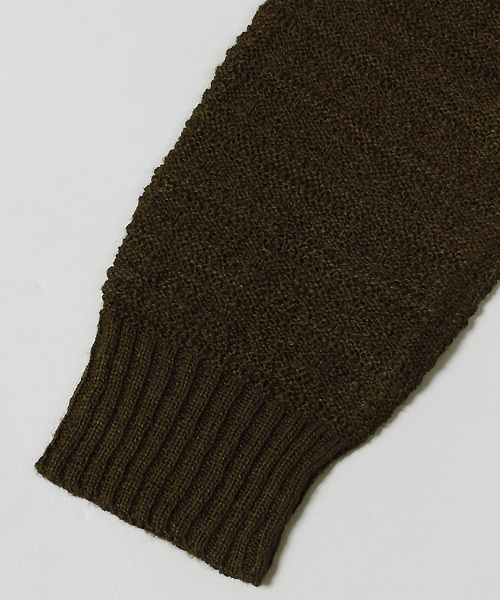 ESSENTIAL GARMENT MEN'S BIGI（エッセンシャルガーメントメンズビギ）の「【渡部篤郎さん着用 メンズクラブ12月号 掲載商品】クルーネックニット/パネルリンクス柄（ニット/セーター・メンズ・カーキ/ホワイト/ネイビー・L/S/M）」の8枚目の写真