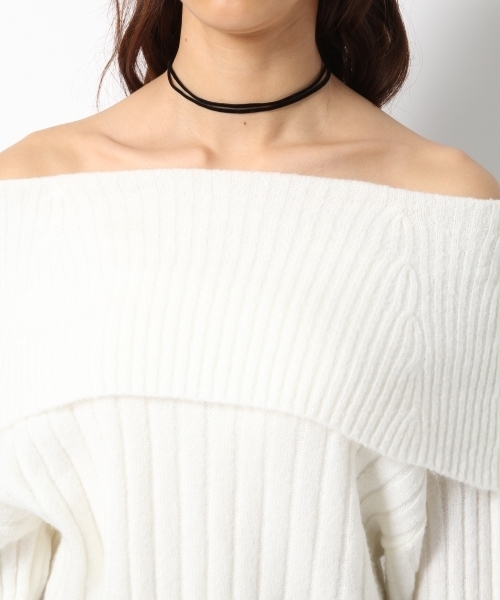 Heather（ヘザー）の「ケープオフショルニット　734970（ニット/セーター・レディース・ホワイト/ベージュ系その他/ブラウン系その他・ONE SIZE）」の10枚目の写真