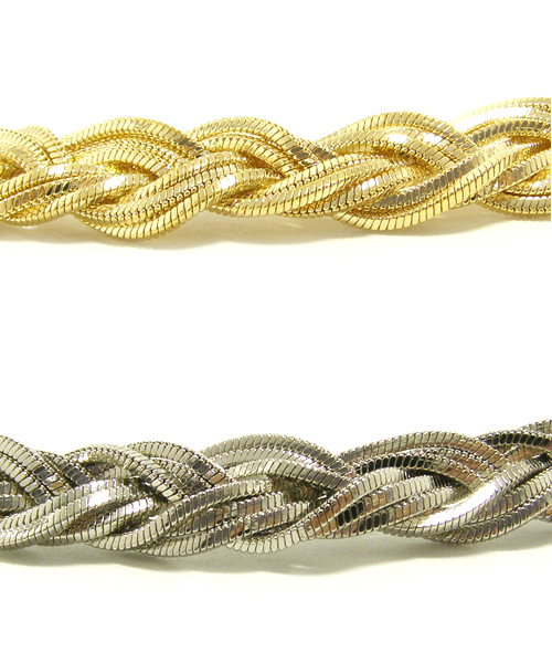 BEAUTY&YOUTH UNITED ARROWS（ビューティーアンドユースユナイテッドアローズ）の「BF METAL BRAID H/B&NL（ネックレス・レディース・ゴールド/シルバー・フリー）」の3枚目の写真