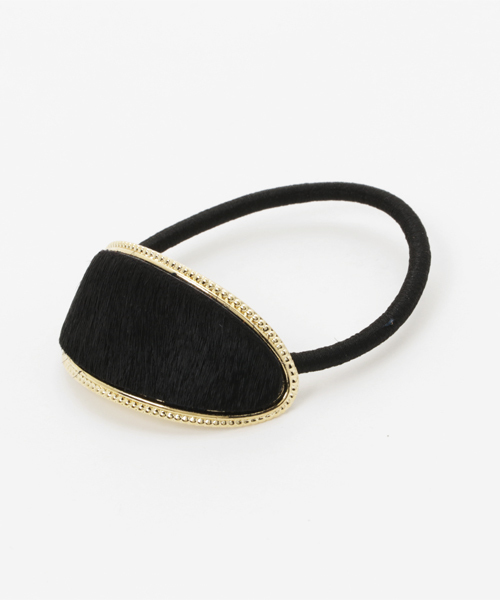 AZUL by moussy（アズールバイマウジー）の「デザイントリムカバーヘアゴム（ヘアゴム・レディース・ブラウン系その他/ブラック/ホワイト系その他・FREE）」の4枚目の写真