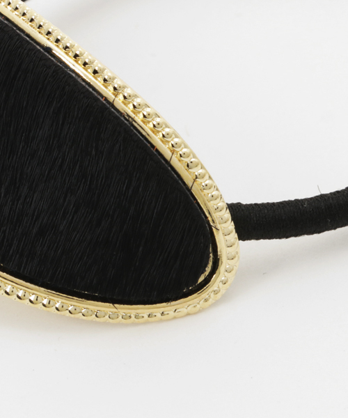 AZUL by moussy（アズールバイマウジー）の「デザイントリムカバーヘアゴム（ヘアゴム・レディース・ブラウン系その他/ブラック/ホワイト系その他・FREE）」の6枚目の写真