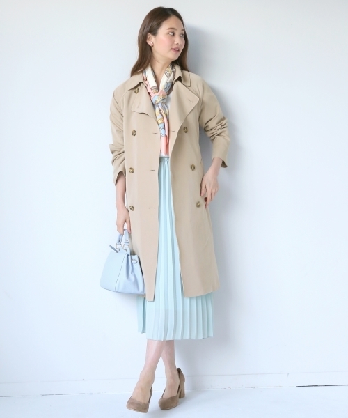 GLOBAL WORK（グローバルワーク）の「ジョーゼットプリーツスカート/743015（スカート・レディース・グレー系その他/ライトブルー/ネイビー/ブルー系その他・LARGE/MEDIUM）」の5枚目の写真