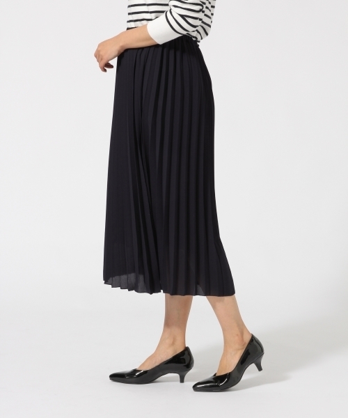 GLOBAL WORK（グローバルワーク）の「ジョーゼットプリーツスカート/743015（スカート・レディース・グレー系その他/ライトブルー/ネイビー/ブルー系その他・LARGE/MEDIUM）」の6枚目の写真