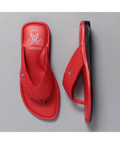 LOVELESS(ラブレス)の「【LOVELESS】MENS スタッズサンダル(サンダル・メンズ・ホワイト/レッド/ブラック・42/41/43)」の3枚目の写真