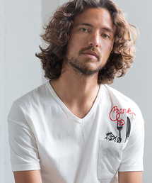 rehacer STAND | Crank pocket T on Japan made body(Tシャツ/カットソー)