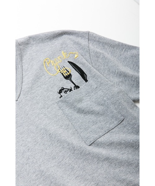 rehacer STAND（レアセルスタンド）の「Crank pocket T on Japan made body（Tシャツ/カットソー・メンズ・ホワイト/ブラック/グレー・LARGE/SMALL/MEDIUM/X-LARGE）」の6枚目の写真