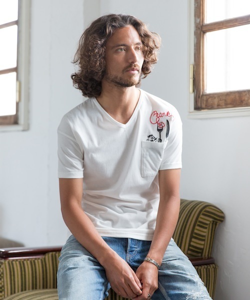 rehacer STAND（レアセルスタンド）の「Crank pocket T on Japan made body（Tシャツ/カットソー・メンズ・ホワイト/ブラック/グレー・LARGE/SMALL/MEDIUM/X-LARGE）」の8枚目の写真