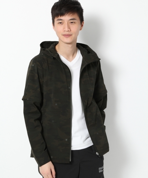 GLOBAL WORK(グローバルワーク)の「ACTIVEウィンドアップパーカー Men/738820(その他アウター・メンズ・ブラック/カーキ・LARGE/MEDIUM)」の1枚目の写真