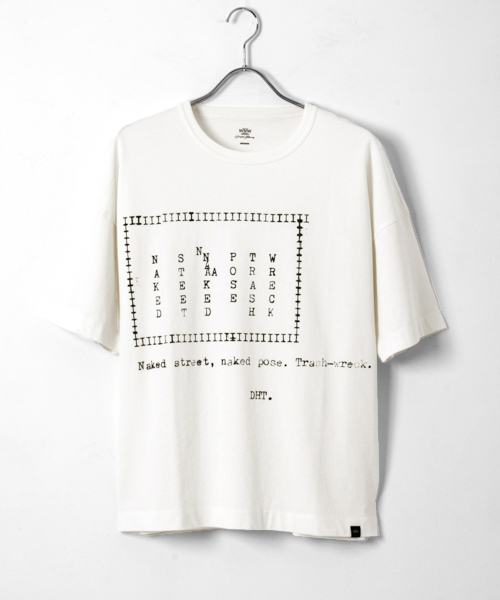 WORK NOT WORK URBAN RESEARCH（ワークノットワークアーバンリサーチ）の「WORK NOT WORK　強撚天竺ビッグプリントTシャツ #3（Tシャツ/カットソー・メンズ・ホワイト・SMALL/LARGE/MEDIUM）」の14枚目の写真