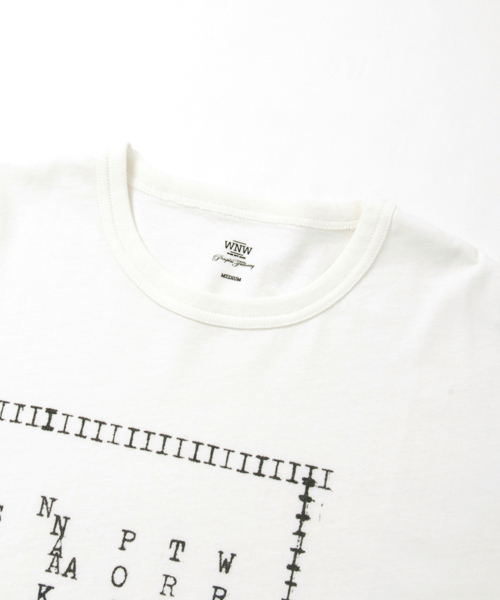 WORK NOT WORK URBAN RESEARCH（ワークノットワークアーバンリサーチ）の「WORK NOT WORK　強撚天竺ビッグプリントTシャツ #3（Tシャツ/カットソー・メンズ・ホワイト・SMALL/LARGE/MEDIUM）」の15枚目の写真