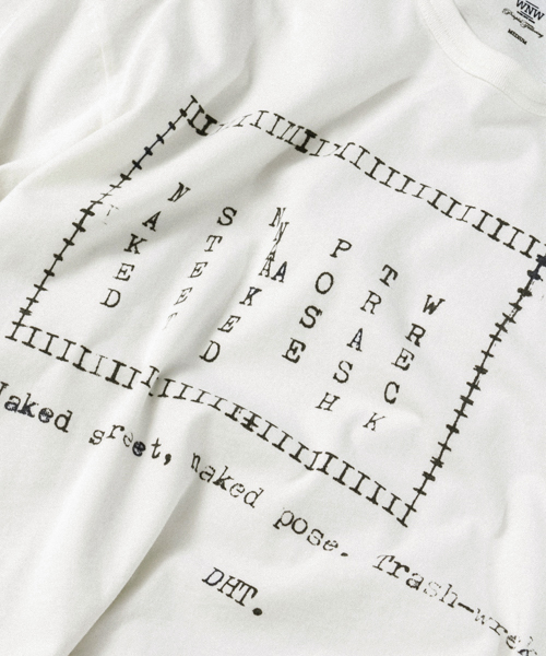 WORK NOT WORK URBAN RESEARCH（ワークノットワークアーバンリサーチ）の「WORK NOT WORK　強撚天竺ビッグプリントTシャツ #3（Tシャツ/カットソー・メンズ・ホワイト・SMALL/LARGE/MEDIUM）」の17枚目の写真