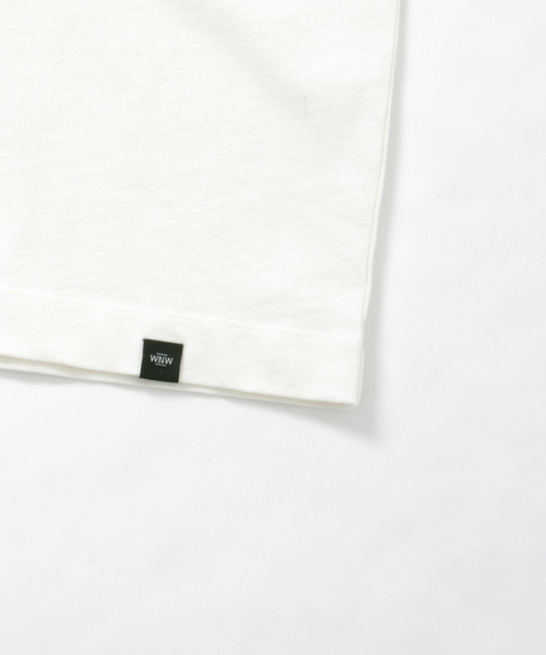 WORK NOT WORK URBAN RESEARCH（ワークノットワークアーバンリサーチ）の「WORK NOT WORK　強撚天竺ビッグプリントTシャツ #3（Tシャツ/カットソー・メンズ・ホワイト・SMALL/LARGE/MEDIUM）」の7枚目の写真