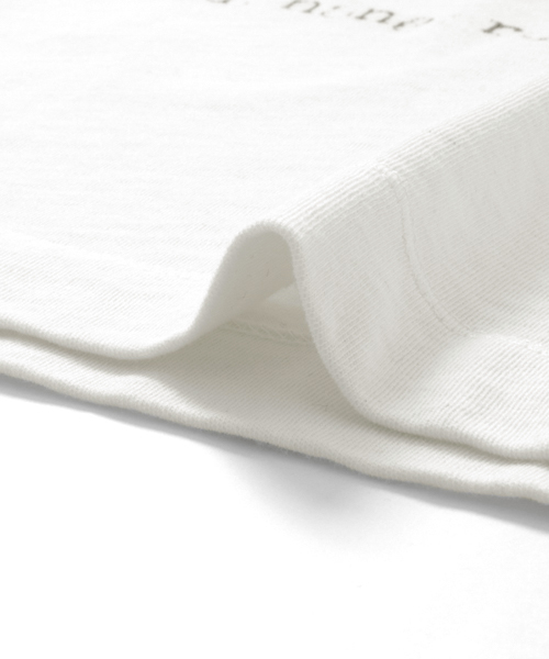 WORK NOT WORK URBAN RESEARCH（ワークノットワークアーバンリサーチ）の「WORK NOT WORK　強撚天竺ビッグプリントTシャツ #3（Tシャツ/カットソー・メンズ・ホワイト・SMALL/LARGE/MEDIUM）」の9枚目の写真