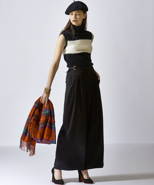 LOVELESS（ラブレス）の「【LOVELESS】WOMENS ドレープワイドパンツ（その他パンツ・レディース・ブラック・36/34）」の6枚目の写真