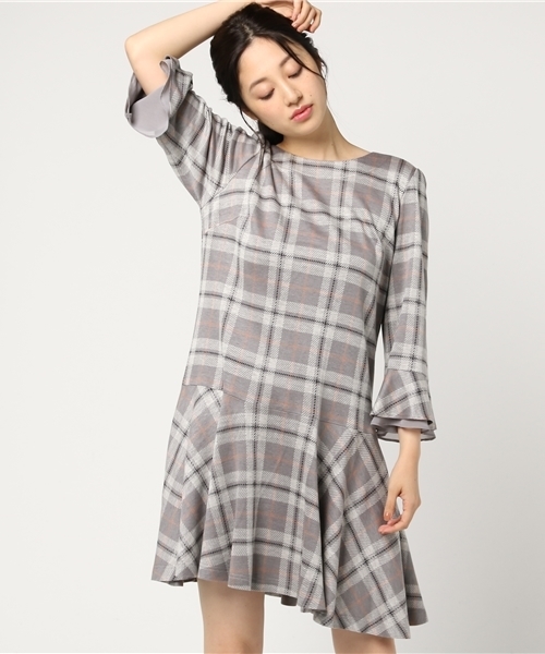 Rose Tiara ローズティアラ の チェック柄チュニックワンピース チュニック Wear