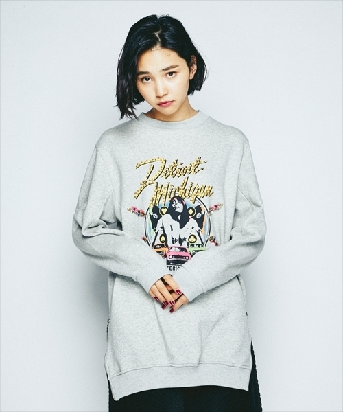 ヒステリックグラマー　ガール　グラフィック　プリント　スウェット　ワンピース HYSTERIC GLAMOUR - HYSTERIC GLAMOUR / ヒステリックグラマー