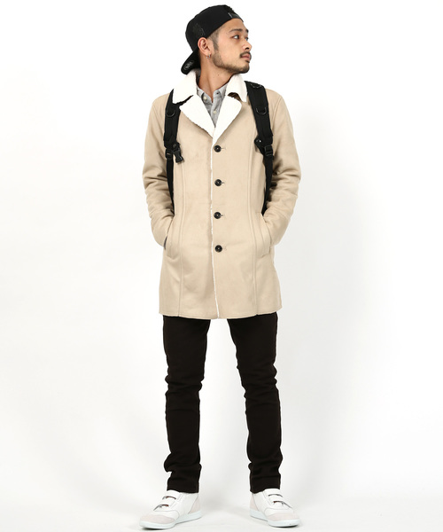 フェイクムートンランチコート（ムートンコート）｜Rocky Monroe