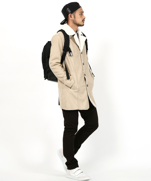 フェイクムートンランチコート（ムートンコート）｜Rocky Monroe