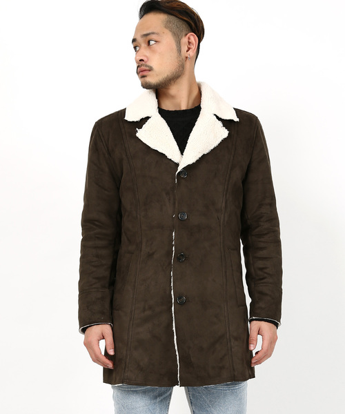 フェイクムートンランチコート（ムートンコート）｜Rocky Monroe