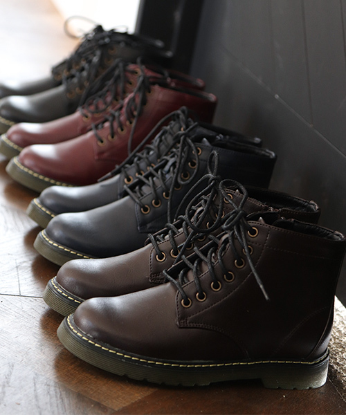 SESTO（セスト）の「レースアップラバーソール風ショートブーツ/キッズブーツ（ブーツ・キッズ・ダークブラウン/ボルドー/ブラック/ネイビー・22.0cm/17.0cm/18.0cm/16.0cm/19.0cm/20.0cm/21.0cm）」の5枚目の写真