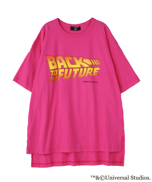 CABANE de ZUCCa（カバンドズッカ）の「S (S)BTTF LOGO T（Tシャツ/カットソー・メンズ・パープル/ピンク/ブラック/ホワイト・M/M size）」の4枚目の写真
