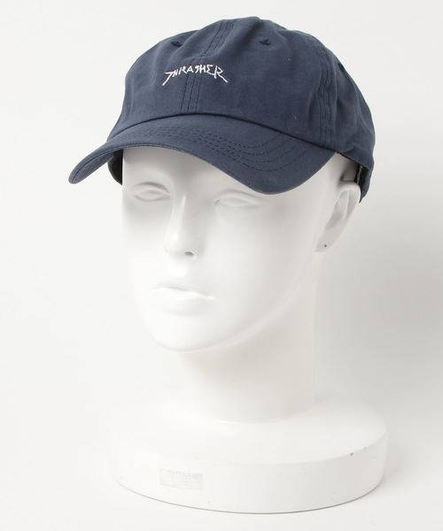 THRASHER（スラッシャー）の「【 THRASHER × Mark Gonzales / スラッシャー×マークゴンザレス 】 コラボ ロー キャップ / LOW CAP（キャップ・メンズ・ライトブルー/ネイビー/インディゴブルー/ホワイト/ブラック・FREE）」の11枚目の写真