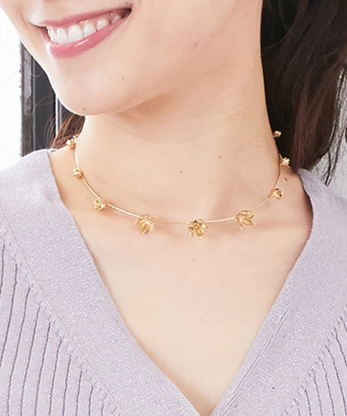 RIVE DROITE(リヴドロワ)の「【STALACTITE(スタラクティット)】フラワーネックレス(ネックレス・レディース・ゴールド・FREE)」の1枚目の写真