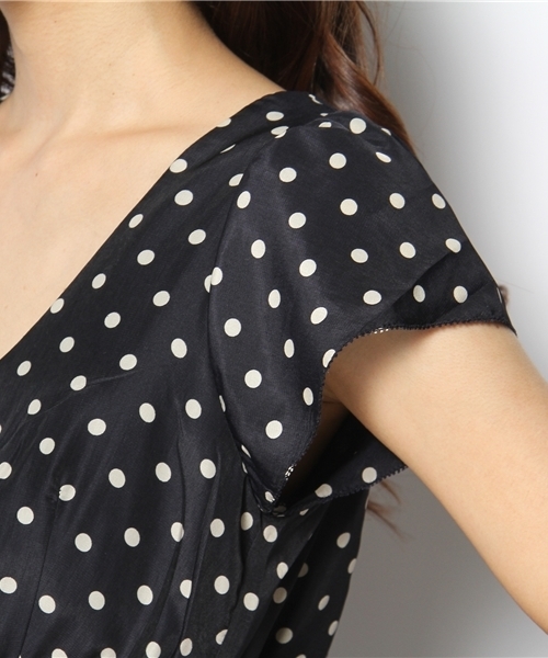 Kastane（カスタネ）の「【Kastane】半袖ギャザーminiOP（ワンピース・レディース・ラベンダー/グリーン/ネイビー・FREE）」の12枚目の写真