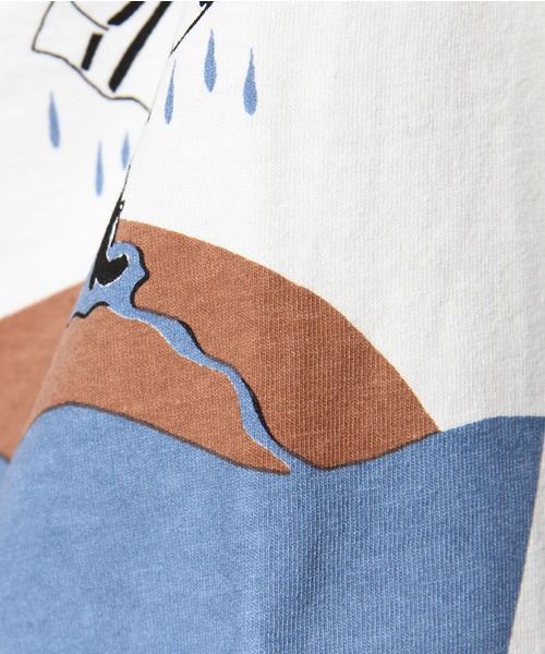 MELROSE claire(メルローズ クレール)の「ムーミンTシャツ The rainy day/Fishing(Tシャツ/カットソー・レディース・オフホワイト/ベージュ・FREE)」の18枚目の写真