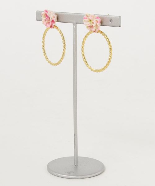 tone(トーン)の「【lea.acc*maamee*】カラフルカボション×ロープフープ(ピアス(両耳用)・レディース・グリーン/ピンク系その他/パープル系その他2/ピンク系その他2/ピンク系その他3/オレンジ系その他2/オレンジ系その他/パープル系その他/ブルー・FREE)」の1枚目の写真