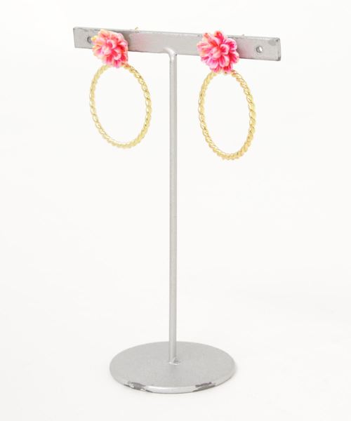 tone(トーン)の「【lea.acc*maamee*】カラフルカボション×ロープフープ(ピアス(両耳用)・レディース・グリーン/ピンク系その他/パープル系その他2/ピンク系その他2/ピンク系その他3/オレンジ系その他2/オレンジ系その他/パープル系その他/ブルー・FREE)」の7枚目の写真