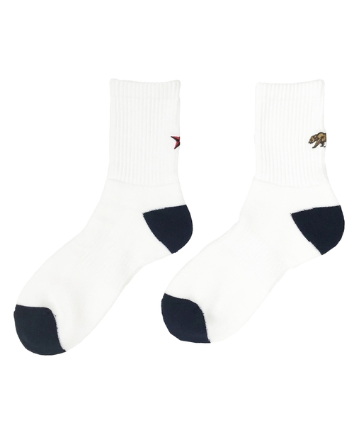 EVENFLOW(イーブンフロー)の「evenflow イーブンフロウ/ CALIFORNIA SOCKS アソートソックス EFD-901(ソックス/靴下・メンズ・ホワイト・FREE)」の10枚目の写真