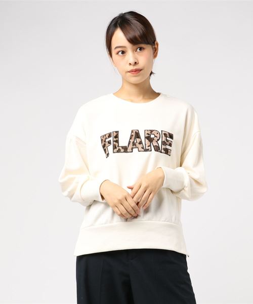 Burner（バーナー）の「【PENDORA】レオパード ロゴ スウェット（スウェット・レディース・ブラック/オフホワイト/杢グレー/イエロー・M/L）」の12枚目の写真