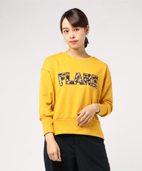 Burner（バーナー）の「【PENDORA】レオパード ロゴ スウェット（スウェット・レディース・ブラック/オフホワイト/杢グレー/イエロー・M/L）」の8枚目の写真