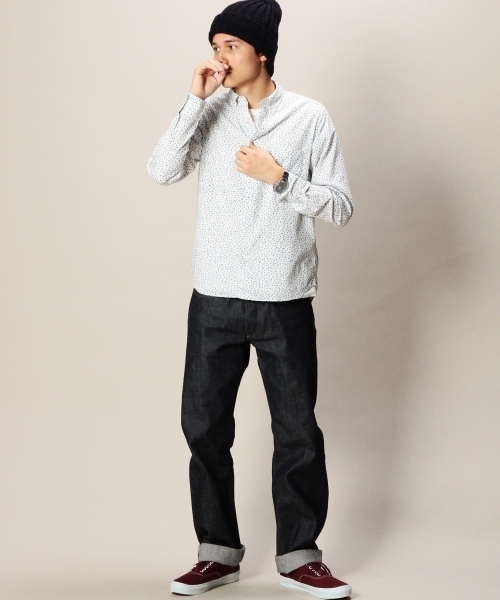 BEAUTY&YOUTH UNITED ARROWS（ビューティーアンドユースユナイテッドアローズ）の「BY ビエラ フラワープリント ボタンダウンシャツ◆§（シャツ/ブラウス・メンズ・オフホワイト/ネイビー・X-SMALL/LARGE/X-LARGE/SMALL/MEDIUM）」の10枚目の写真