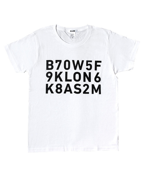 KLON（クローン）の「KLON Tshirts SERIAL NUMBER THREE LINES WHITE（Tシャツ/カットソー・レディース・ホワイト・MEDIUM/LARGE/1/2）」の4枚目の写真