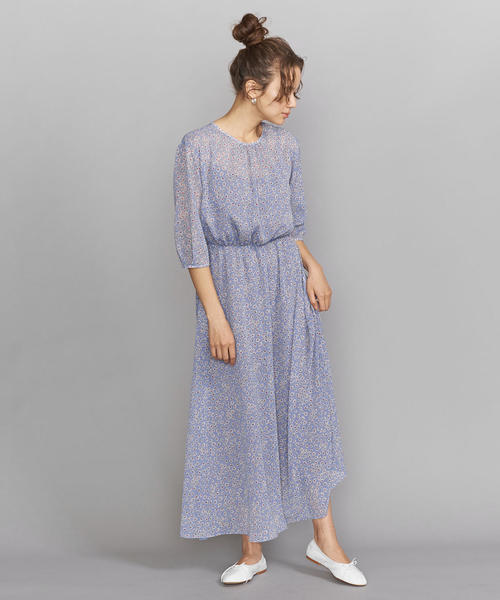 美品 UNITED ARROWS ワンピース 黒 ギャザー ゆったり 羽織 UNITED ARROWS ワンピース ギャザー ロングワンピース