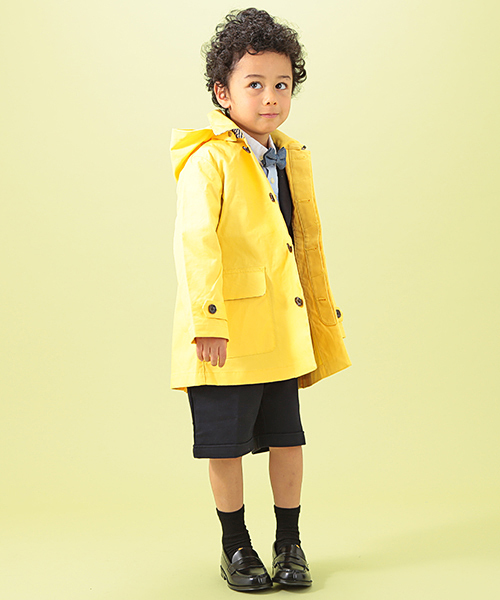 B:MING by BEAMS（ビーミングバイビームス）の「○ビーミング by ビームス / ステンカラーコート（ステンカラーコート・キッズ・イエロー/ネイビー・110/130/120/100）」の5枚目の写真