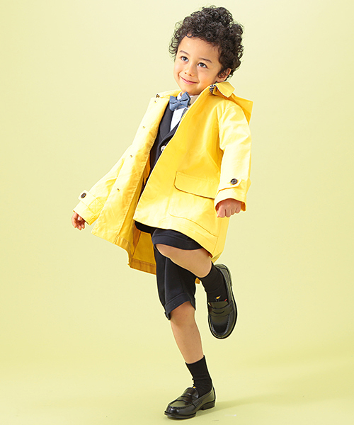 B:MING by BEAMS（ビーミングバイビームス）の「○ビーミング by ビームス / ステンカラーコート（ステンカラーコート・キッズ・イエロー/ネイビー・110/130/120/100）」の6枚目の写真