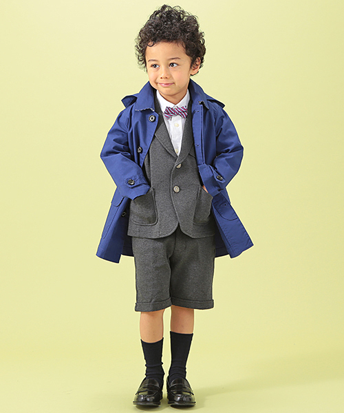 B:MING by BEAMS（ビーミングバイビームス）の「○ビーミング by ビームス / ステンカラーコート（ステンカラーコート・キッズ・イエロー/ネイビー・110/130/120/100）」の7枚目の写真