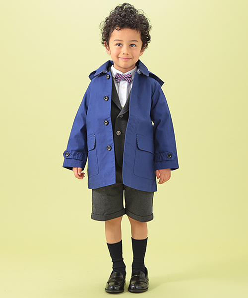 B:MING by BEAMS（ビーミングバイビームス）の「○ビーミング by ビームス / ステンカラーコート（ステンカラーコート・キッズ・イエロー/ネイビー・110/130/120/100）」の8枚目の写真