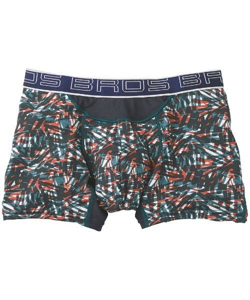 BROS by WACOALMEN（ブロスバイワコールメン）の「「ダブルエアスルータイプ」　ボクサーパンツ（ボクサーパンツ・メンズ・ブラック/サックスブルー/グリーン/レッド/エメラルド/ブラウン/グレー/ワインレッド/スモークピンク/ブルー/ネイビー/オレンジ/オリーブ/グレイッシュブルー/ベージュ/ライトブラウン/ライトグレー・M/L）」の4枚目の写真