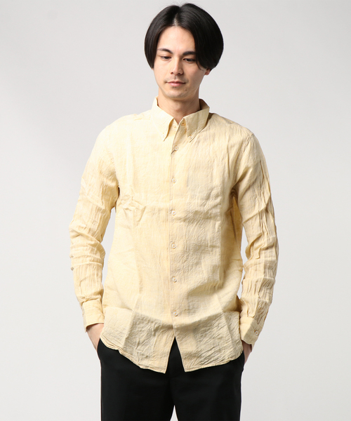 PAZZO（パッゾ）の「【PAZZO】 Japan Made リネン B.D.シャツ
